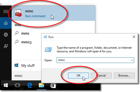 Open MMC Console
