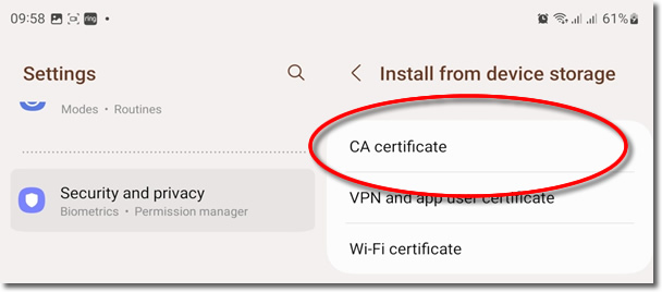 Click to enlarge IKEv2 Android VPN UK