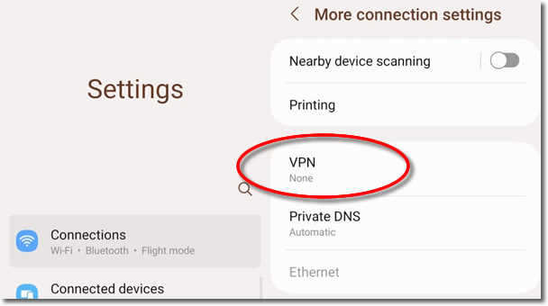 Click to enlarge IKEv2 Android VPN UK